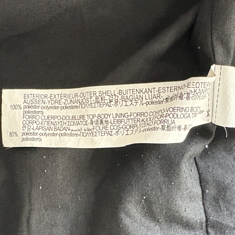 Zara Black Teddy Jacket with Faux Leather Accents - Picture 8 of 15